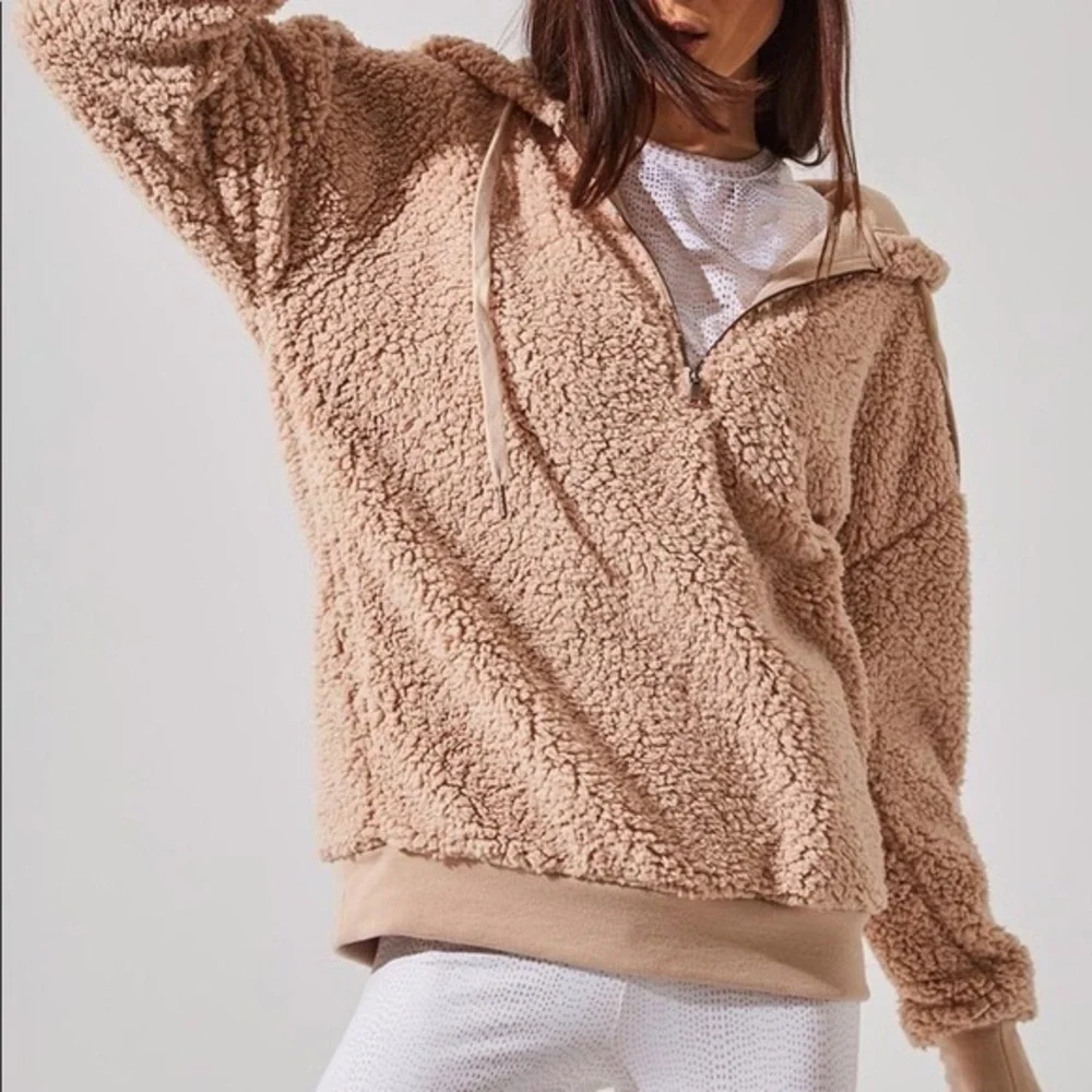 Stellar MPG Fleece Teddy Hooded Pullover - Picture 4 of 6